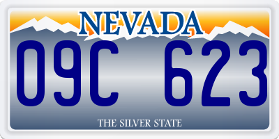 NV license plate 09C623