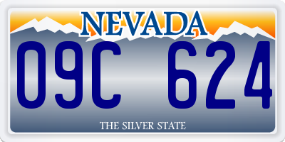 NV license plate 09C624