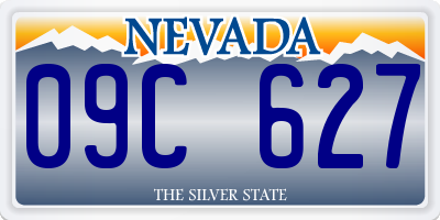 NV license plate 09C627