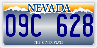 NV license plate 09C628