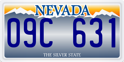 NV license plate 09C631