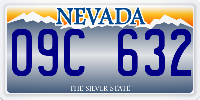 NV license plate 09C632