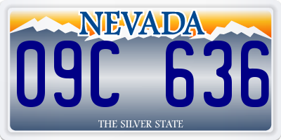 NV license plate 09C636