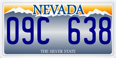 NV license plate 09C638