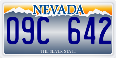 NV license plate 09C642