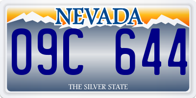 NV license plate 09C644