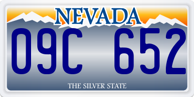 NV license plate 09C652