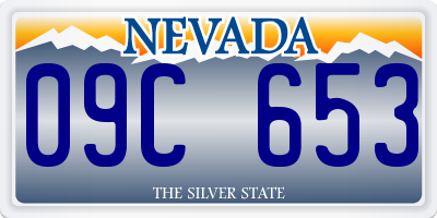 NV license plate 09C653