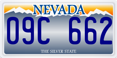 NV license plate 09C662