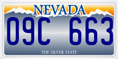 NV license plate 09C663