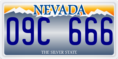 NV license plate 09C666