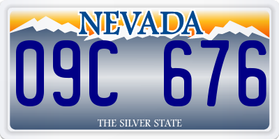 NV license plate 09C676