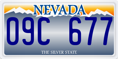 NV license plate 09C677