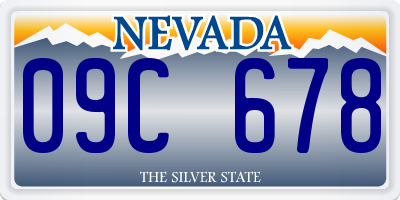 NV license plate 09C678