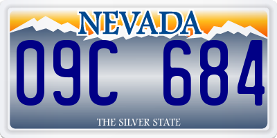 NV license plate 09C684