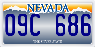 NV license plate 09C686
