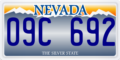 NV license plate 09C692