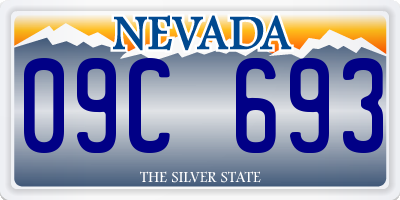NV license plate 09C693