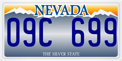 NV license plate 09C699