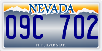 NV license plate 09C702