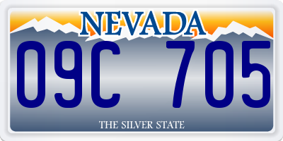 NV license plate 09C705