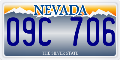 NV license plate 09C706