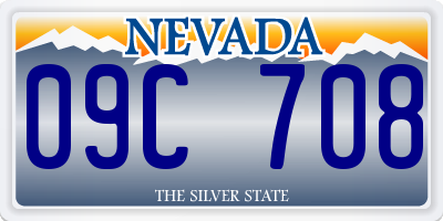 NV license plate 09C708