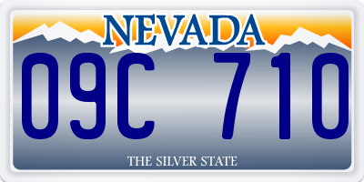 NV license plate 09C710