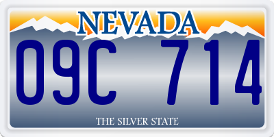 NV license plate 09C714