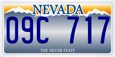 NV license plate 09C717