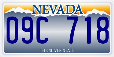 NV license plate 09C718