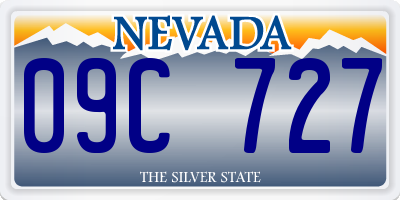 NV license plate 09C727