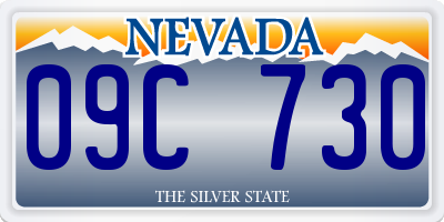 NV license plate 09C730