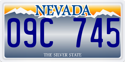 NV license plate 09C745