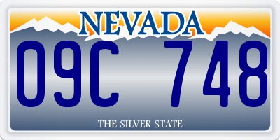 NV license plate 09C748