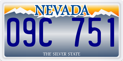 NV license plate 09C751