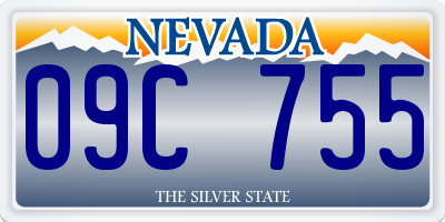 NV license plate 09C755