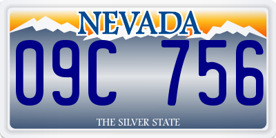 NV license plate 09C756