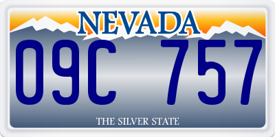 NV license plate 09C757