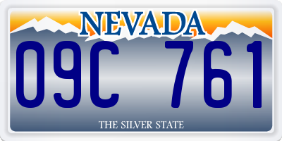 NV license plate 09C761