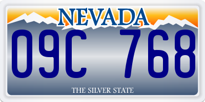 NV license plate 09C768