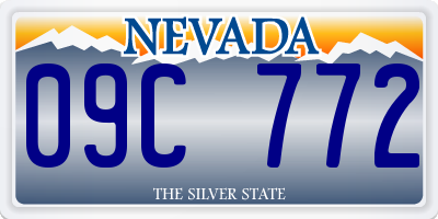 NV license plate 09C772