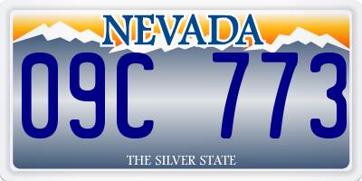 NV license plate 09C773