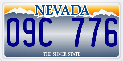 NV license plate 09C776