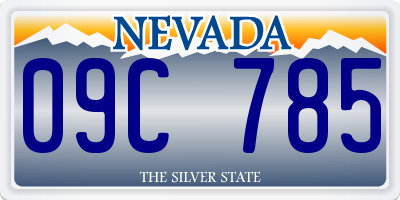 NV license plate 09C785