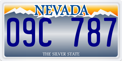 NV license plate 09C787