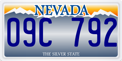 NV license plate 09C792