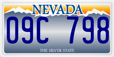 NV license plate 09C798