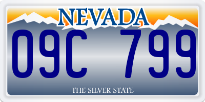 NV license plate 09C799