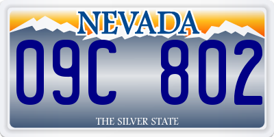 NV license plate 09C802